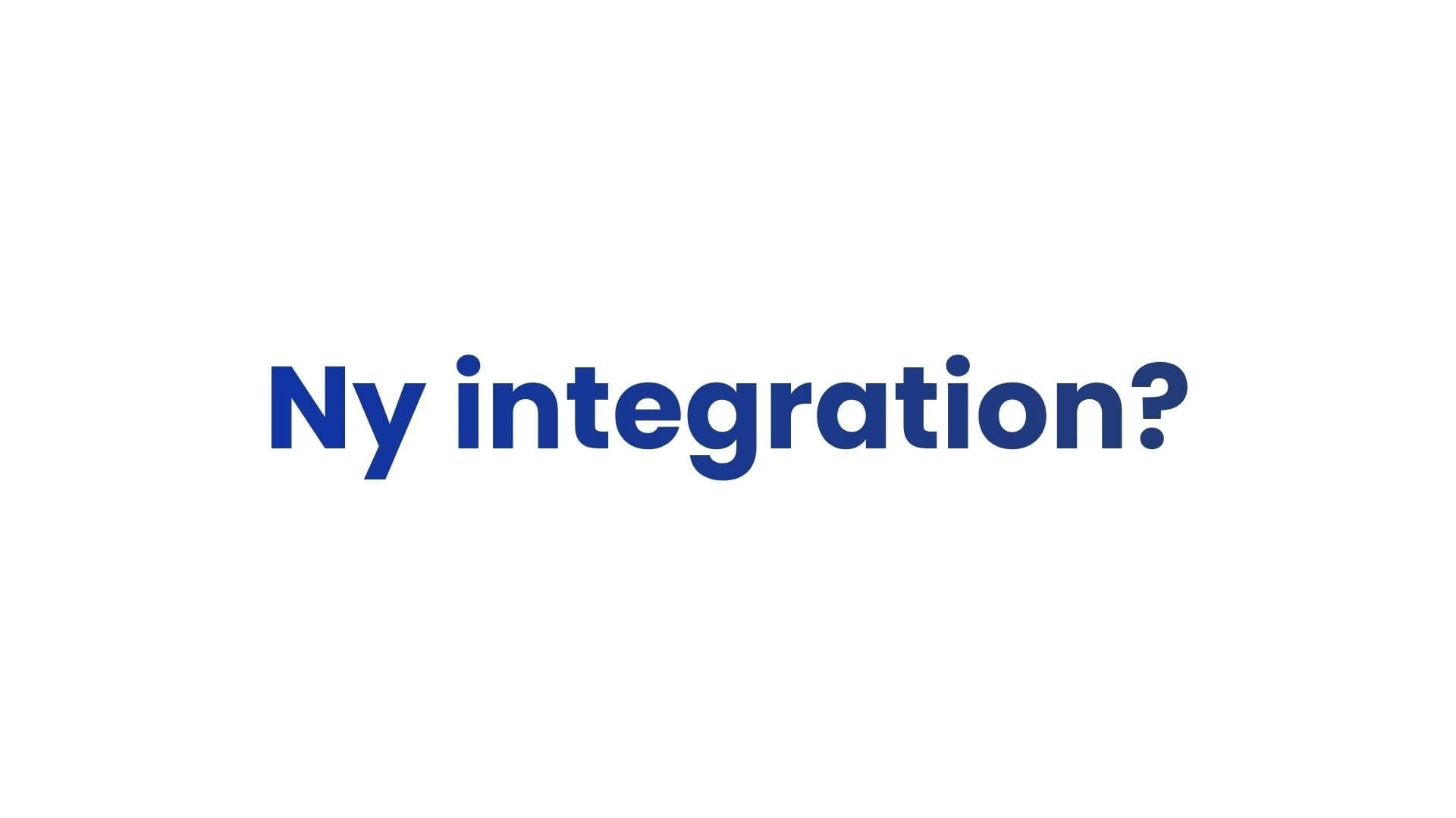 Önskar du en ny integration till NorthTrackers-system?