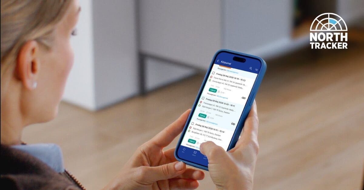 Följ körjournalen i appen